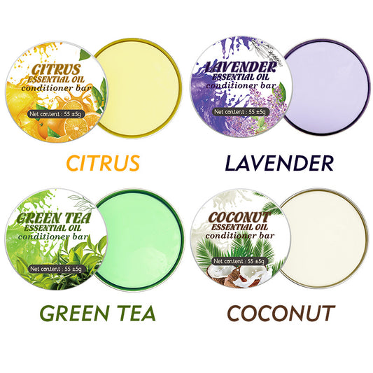 Conditioner Bar, Citrus, Lavender, Green Tea, Coconut Handmade Silicon Free Hair Soap for Anti Hairfall