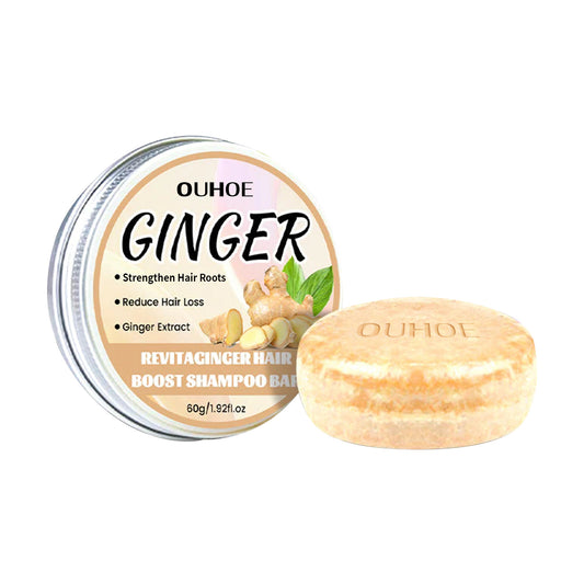 Ginger Regrow Hair Soap OUHOE, Natural Organic Hair Shampoo Soap for Cleansing Scalp and Moisturising