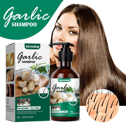 Garlic Hair Shampoo, Anti-Itching Hair Anti-dandruff Shampoo, Anti-Dandruff 100ML Hair Growth Shampoo Hair Care