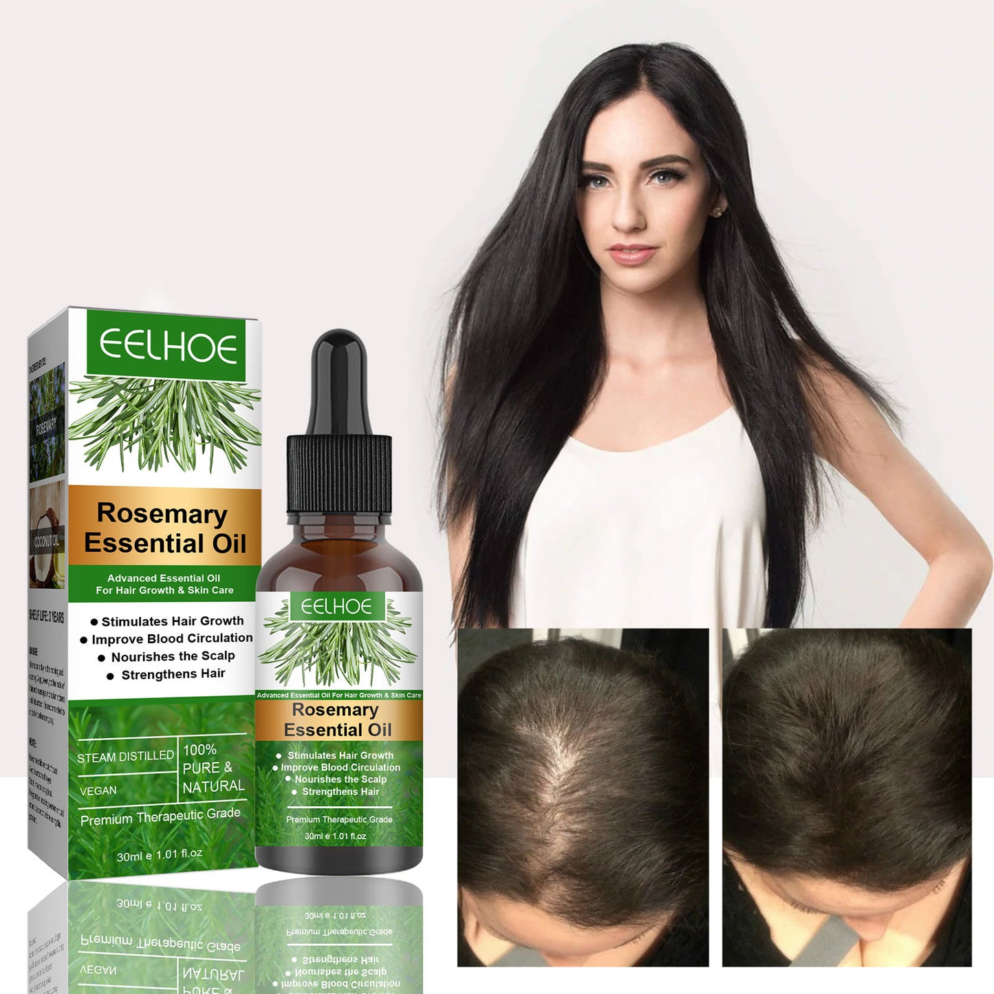 Rosemary Hair Oil EELHOE - Anti Breakage Nourishing Hair Care Oil