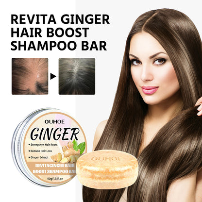 Ginger Regrow Hair Soap, High Dense Natural Organic Hair Shampoo Soap for Cleansing Scalp and Care Moisturizing