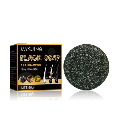 SOAP COVER Black Soap for Gray Hair, Gray Coverage Soap, Soap Cover Reverse Grey Hair Bar